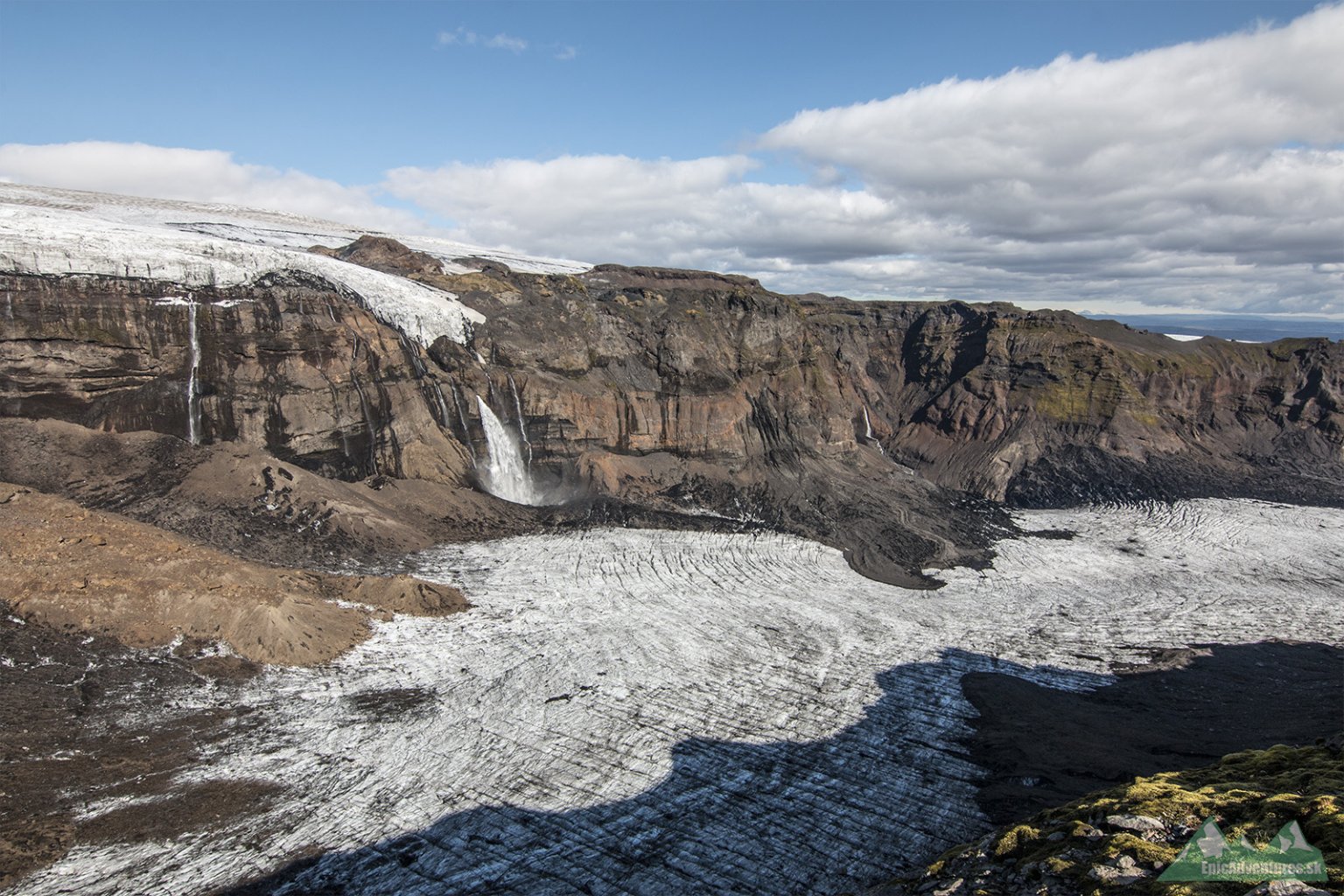 Majestátny ľadovec Mýrdalsjökull;     Foto: epicadventures.sk 