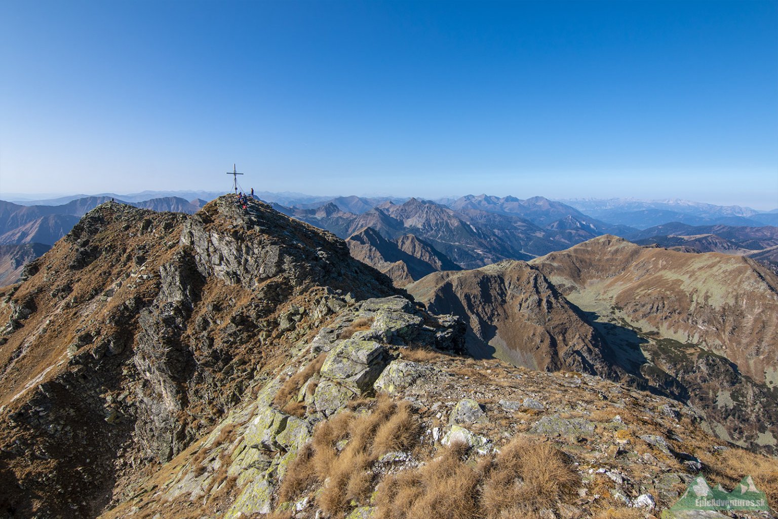 Výhľad na vrchol Geierhauptu