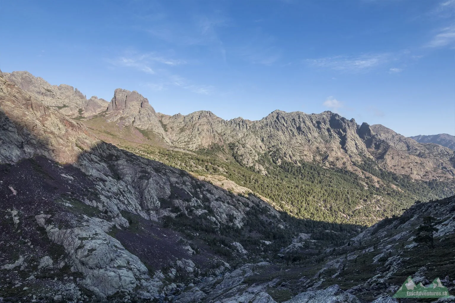 Cestou na Monte Cinto