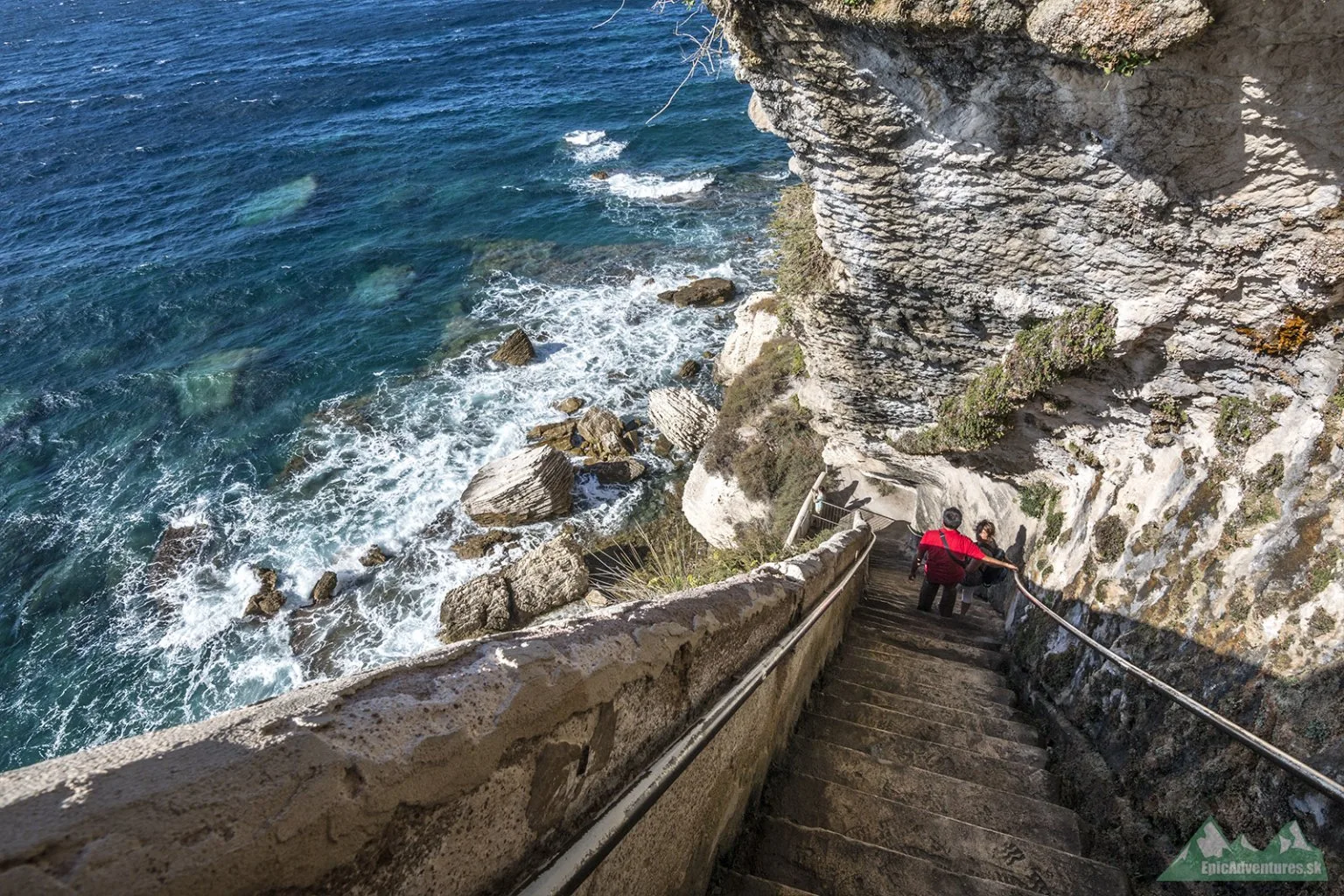 Strmé schodisko Escalier du Roy d'Aragon