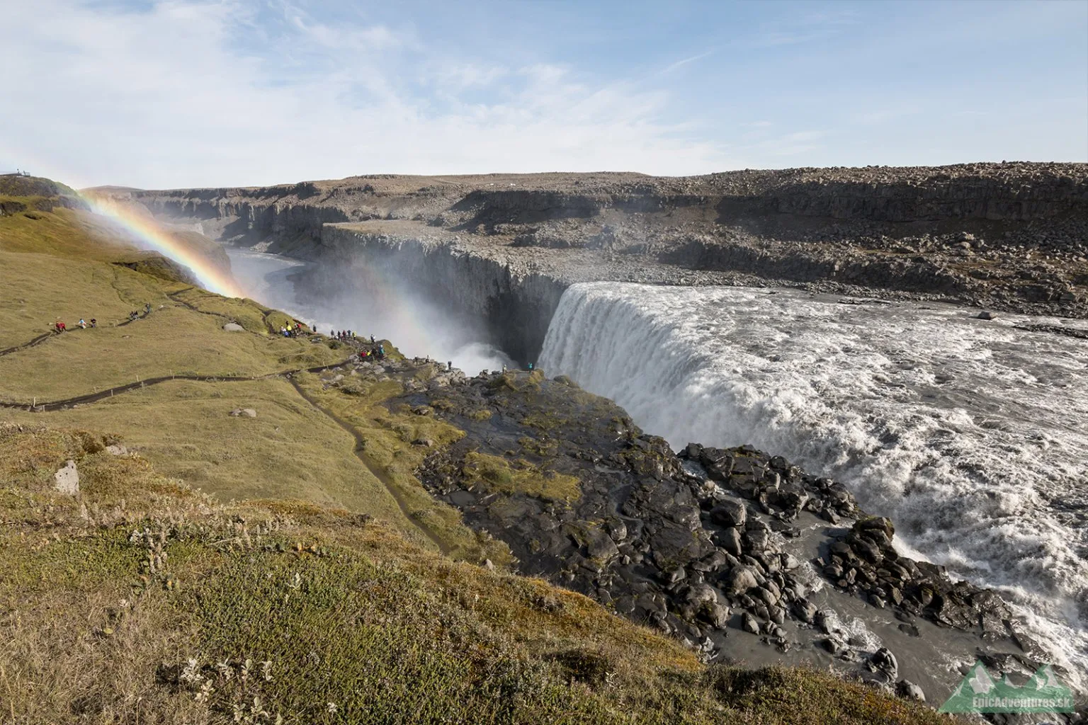 Dettifoss, najmohutnejší vodopád Európy     Zdroj: epicadventures.sk