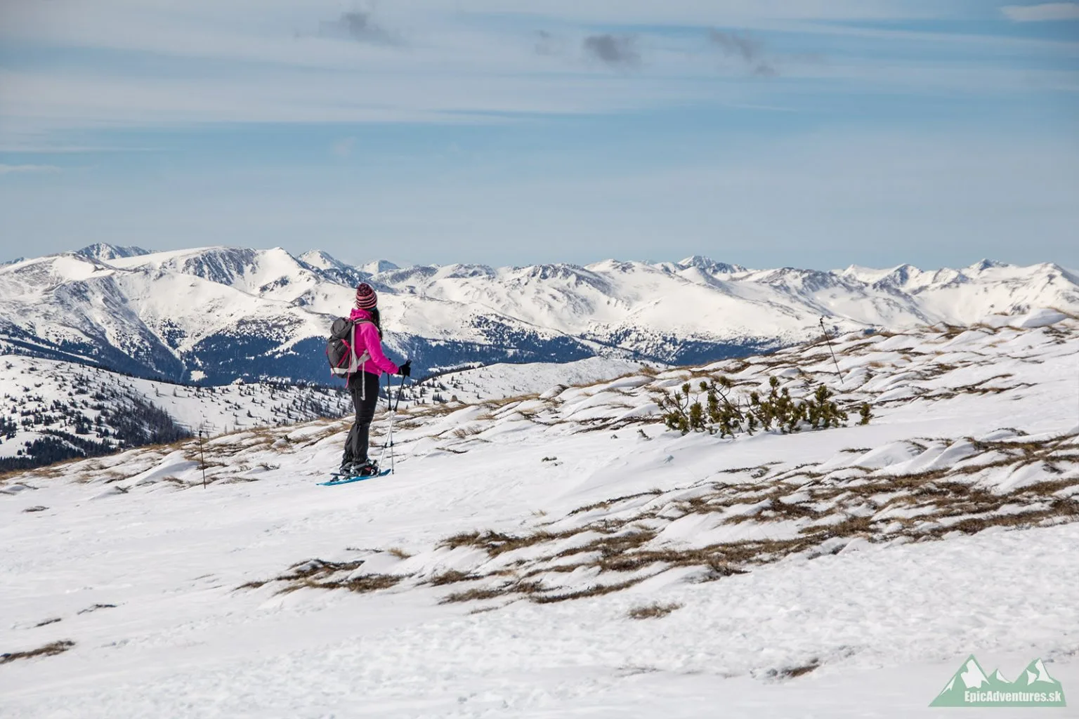 Nádherné výhľady počas výstupu 